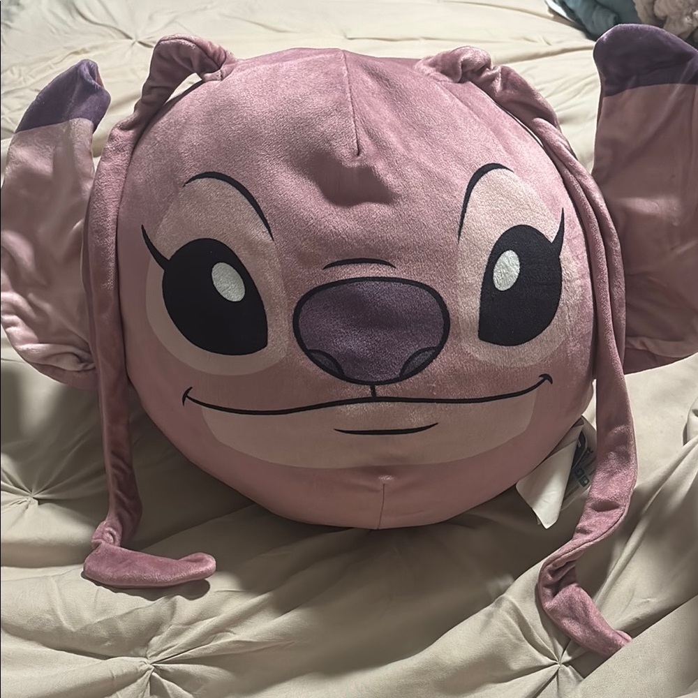 Disney Pink Plush Angel Character Pillow